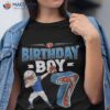 Dabbing Boy 7 Year Old American Football 7th Birthday Shirt