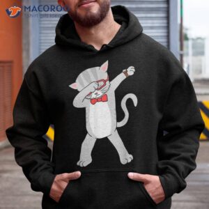 dabbing cat shirt funny dab gift tee hoodie