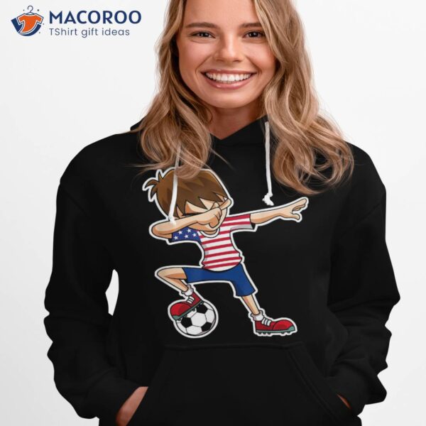 Dabbing Soccer Boy Usa Shirt United States Boys Youth