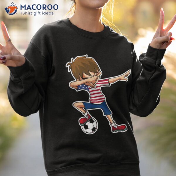 Dabbing Soccer Boy Usa Shirt United States Boys Youth