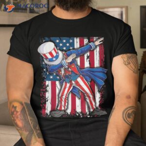 Dabbing Uncle Sam 4th Of July Men Kids Boys Gifts Shirt
