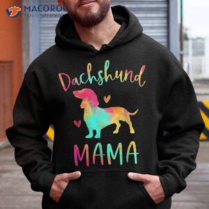 Dachshund Mama Colorful Doxie Gifts Dog Mom Shirt