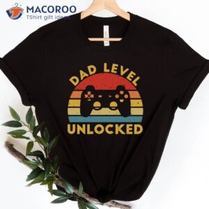 dad level unlocked t shirt 2