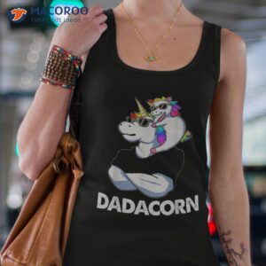 dadacorn unicorn dad and baby christmas papa father s day shirt tank top 4