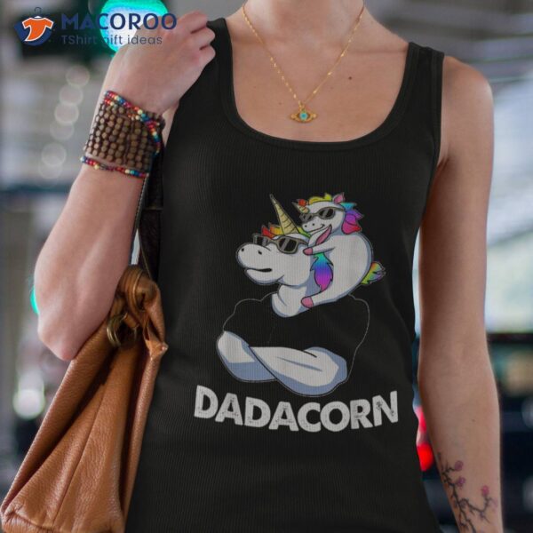 Dadacorn – Unicorn Dad And Baby Christmas Papa Father’s Day Shirt