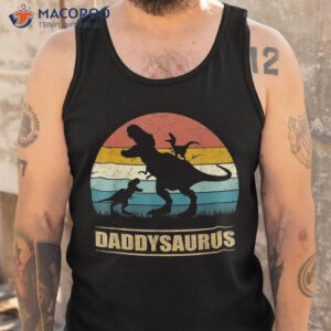 daddy dinosaur daddysaurus 2 kids father s day gift for dad shirt tank top