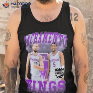 deaaron fox and domantas sabonis black sacramento kings player duo t shirt tank top