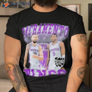 De’aaron Fox And Domantas Sabonis Black Sacramento Kings Player Duo Shirt