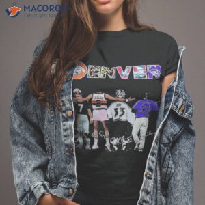 Denver Sports Teams Skyline City Players Signatures Shirt - Bring