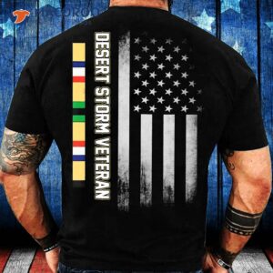 Desert Storm Veteran, American Flag Shirt