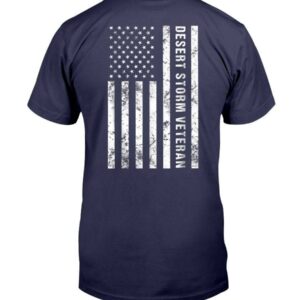 Desert Storm Veteran American Flag Shirt