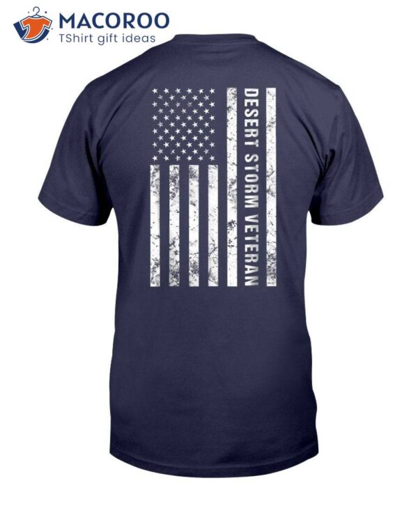 Desert Storm Veteran American Flag Shirt