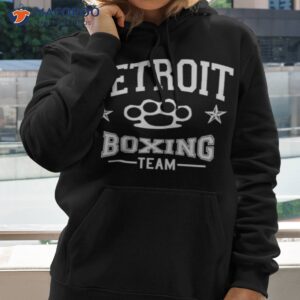 detroit boxing team vintage distressed design shirt hoodie