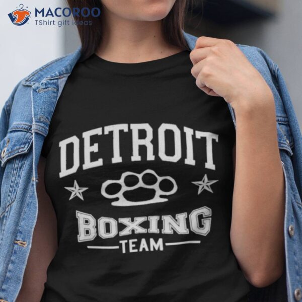 Detroit boxing team vintage distressed design shirt