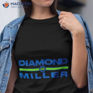 diamond miller text stack shirt tshirt