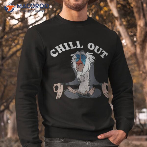 Disney Lion King Rafiki Chill Out Meditation Graphic T-Shirt