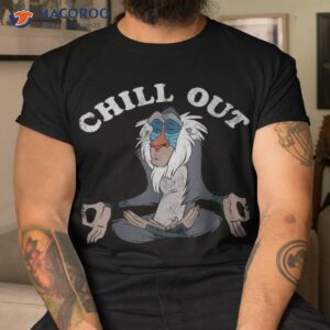 disney lion king rafiki chill out meditation graphic t shirt tshirt