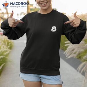 disney winking mickey mouse face small icon t shirt disney pirates of the caribbean sweatshirt