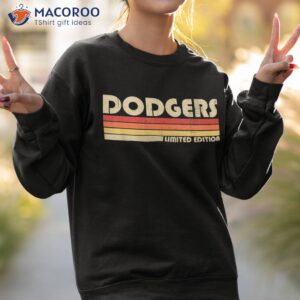 dodgers name retro vintage apparel gift for shirt sweatshirt 2