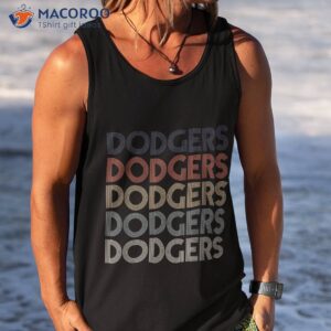 dodgers name retro vintage apparel gift lover shirt tank top