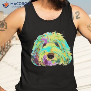 dog colourful labradoodle shirt tank top 3