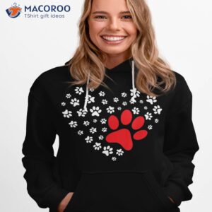 dog paw heart lover puppy owner shirt hoodie 1