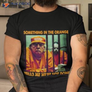 Donald Trump 2023 Something In The Orange Tells Me We’re Not Done Shirt