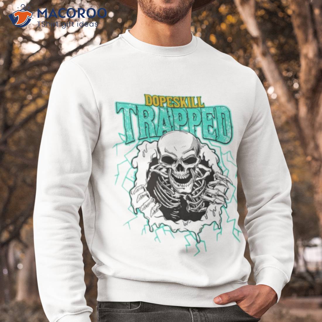 Dopeskill New Emerald Trapped Halloween Skull Shirt Dopeskill New Emerald Trapped Halloween Skull Shirt