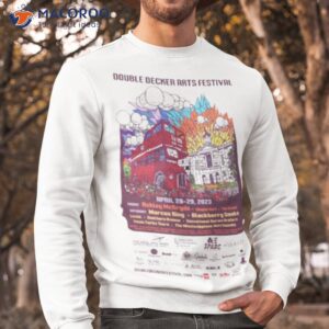 double decker arts festival 2023 poster t shirt sweatshirt