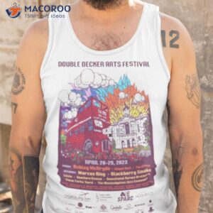 double decker arts festival 2023 poster t shirt tank top