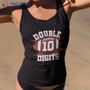 double digits birthday decorations boy 10 football 10th bday shirt tank top 2