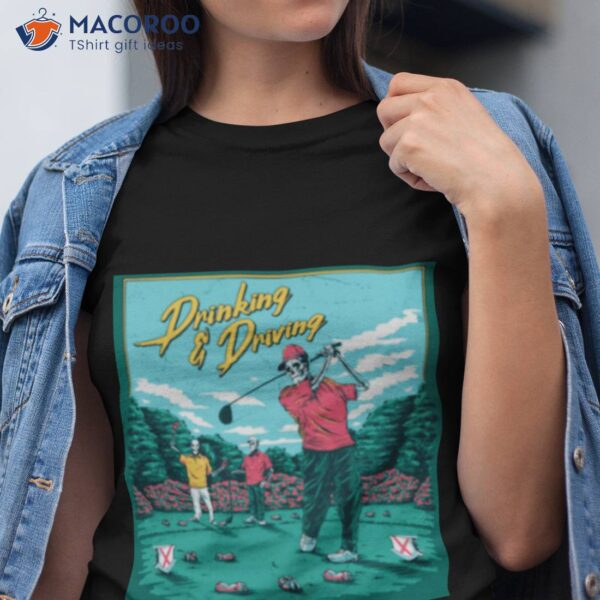 Drinking And Driving Pocket Golf Shirt