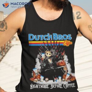 dutch bros coffee the king jack skellington nightmare before coffee shirt tank top 3