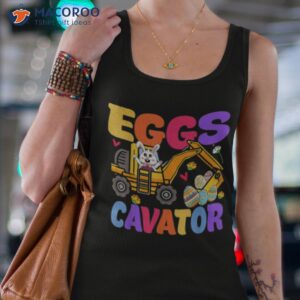 Easter Kids Boys Funny Excavator Happy Eggscavator Shirt