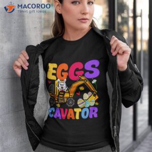 Easter Kids Boys Funny Excavator Happy Eggscavator Shirt