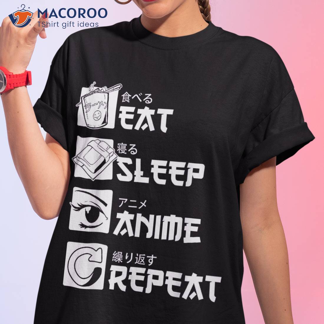 Eat Sleep Anime Repeat Manga Shirts Men Women Shirt Eat Sleep Anime Repeat Manga Shirts Men Women Shirt