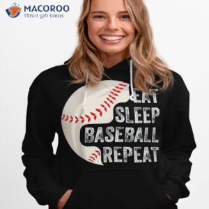 eat sleep baseball repeat player shirt hoodie 1