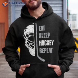 eat sleep hockey repeat christmas for kids teen adult shirt hoodie