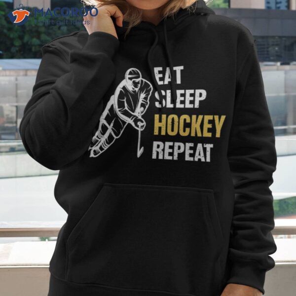 Eat Sleep Hockey Repeat Ice Shirt