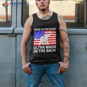 elephant trump maga in the front ultra maga in the back shirt tank top 2