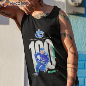 Elias pettersson vancouver canucks 100 points season signature c shirt 3 elias pettersson vancouver canucks 100 points season signature c shirt tank top 1