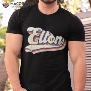 elton name personalized vintage retro gift shirt tshirt