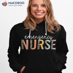 emergency nurse leopard print er nursing school shirt hoodie 1