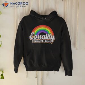 equality hurts no one lgbt rainbow retro vintage lgbtq shirt hoodie
