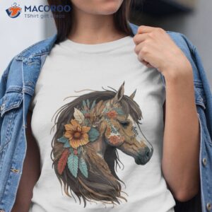 equestrian horse portrait western cowgirl horseback riding shirt tshirt