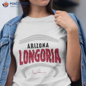 Evan Longoria Arizona Baseball Name & Number (front Back) Shirt