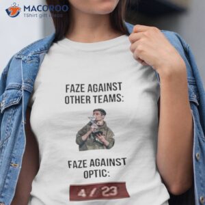 faze against other teams faze against optic shirt tshirt