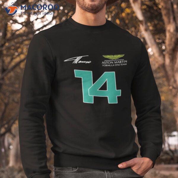 Fernando Alonso 14 Aston Martin F1 2023 Formula Shirt