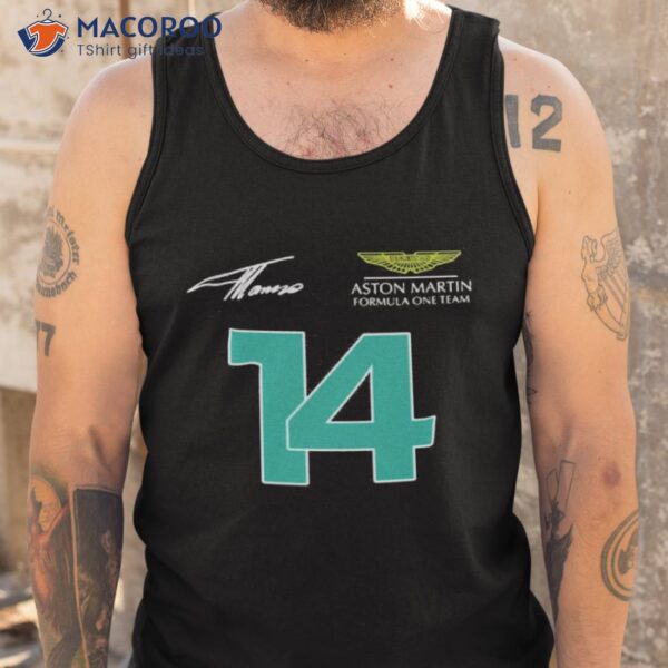 Fernando Alonso 14 Aston Martin F1 2023 Formula Shirt