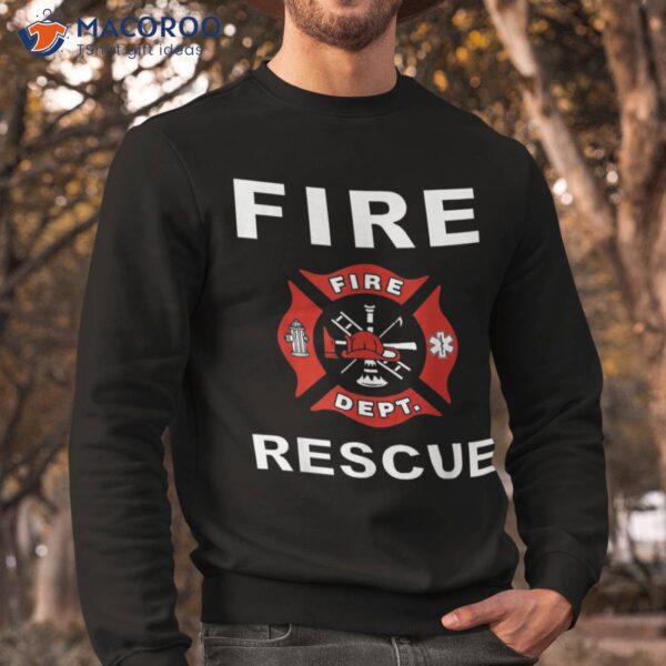 Fire Rescue Fighter Fireman Kids Youth Adult Boys Girls Shirt